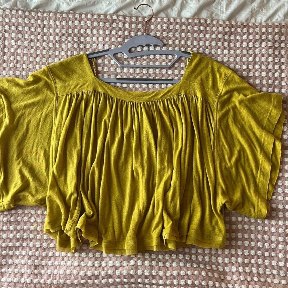 FREE PEOPLE flowy tie back top